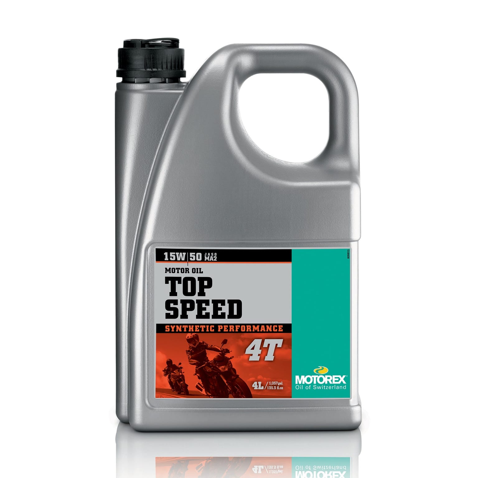Motorex Top Speed 4T Synthetic High Performance JASO MA2 15w/50 4L - Image 1