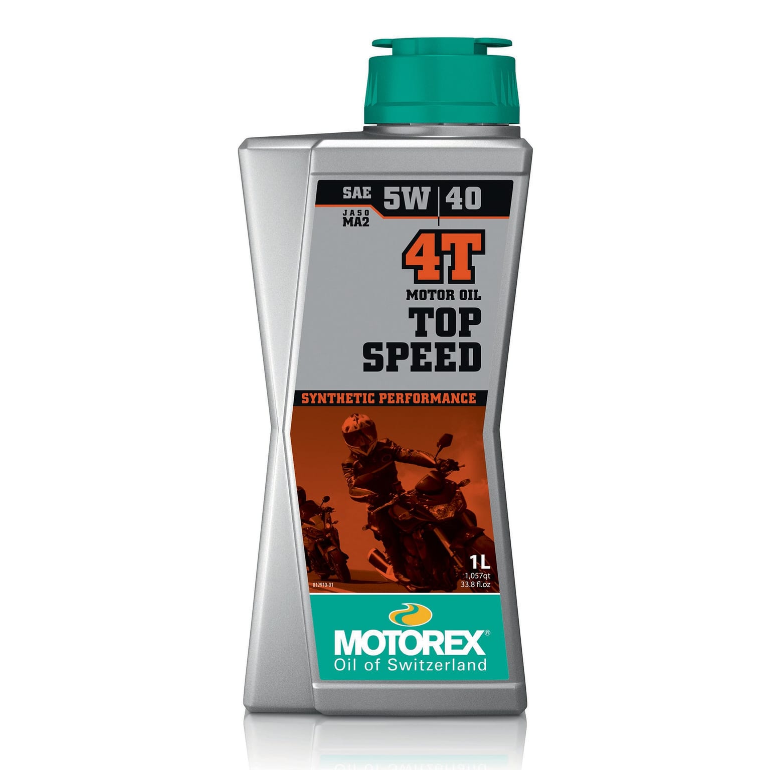 Motorex Top Speed 4T Synthetic High Performance JASO MA2 5w/40 1L - Image 1