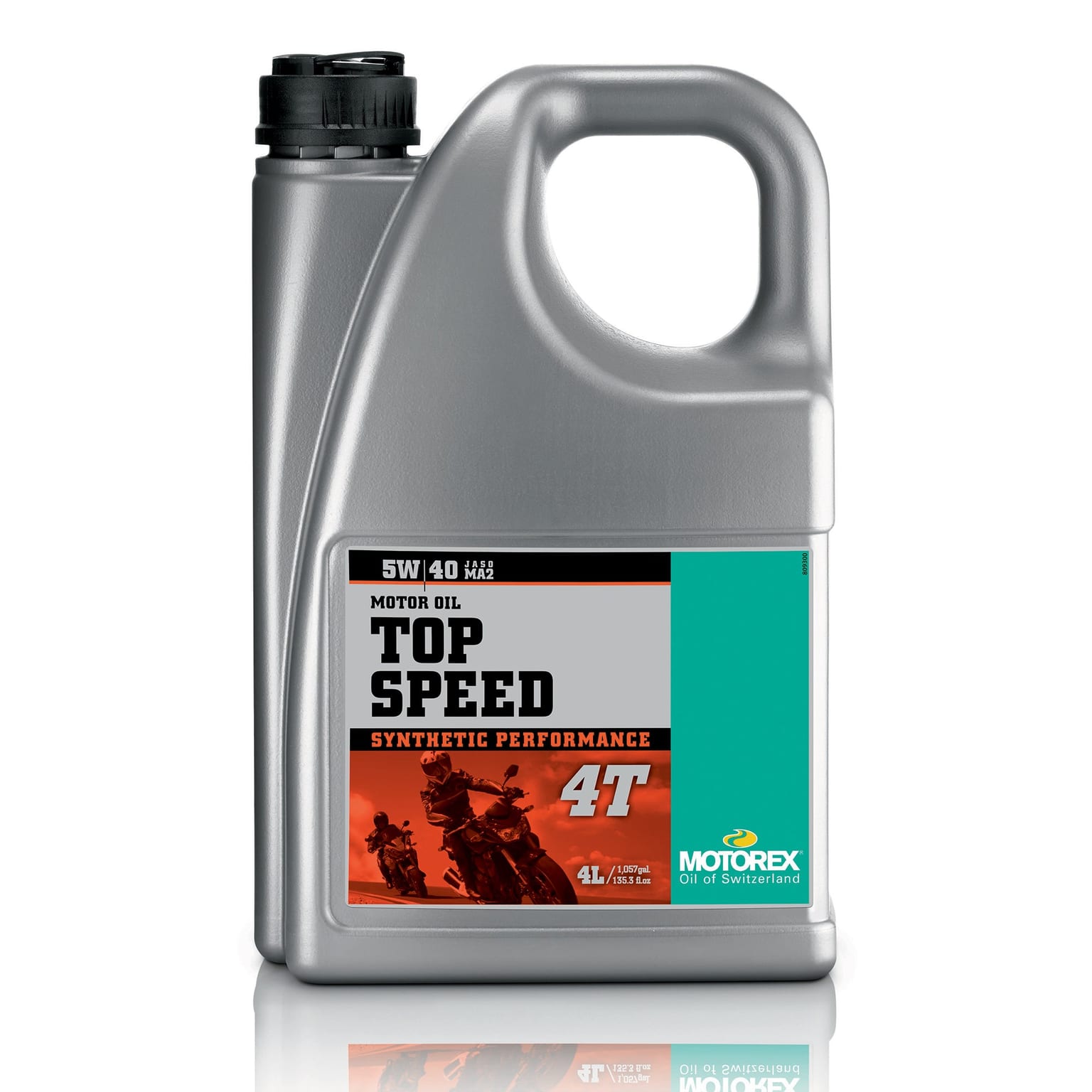 Motorex Top Speed 4T Synthetic High Performance JASO MA2 5w/40 4L - Image 1