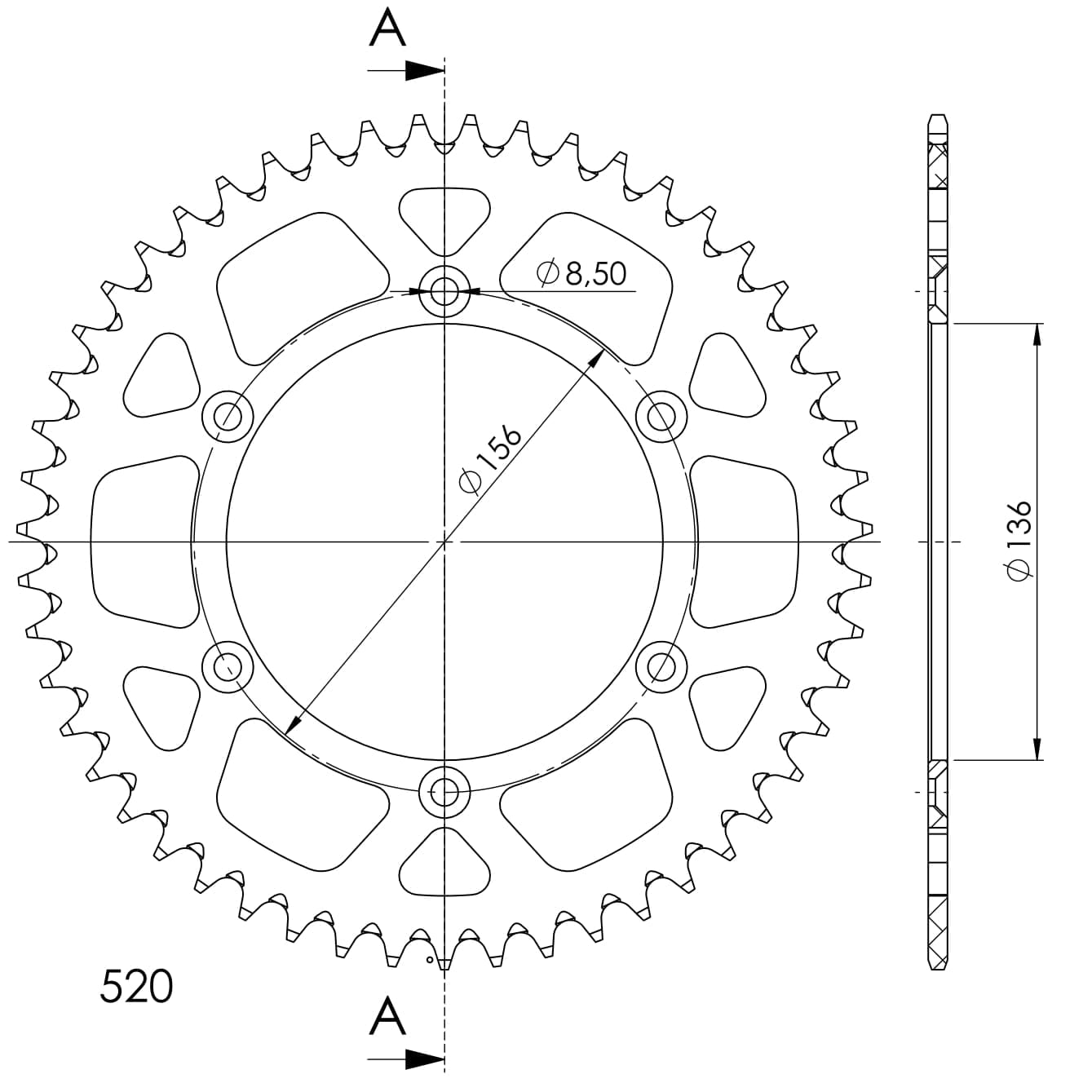 SuperSprox Rear Alloy MX RAL-1512-48-BLU - Image 2