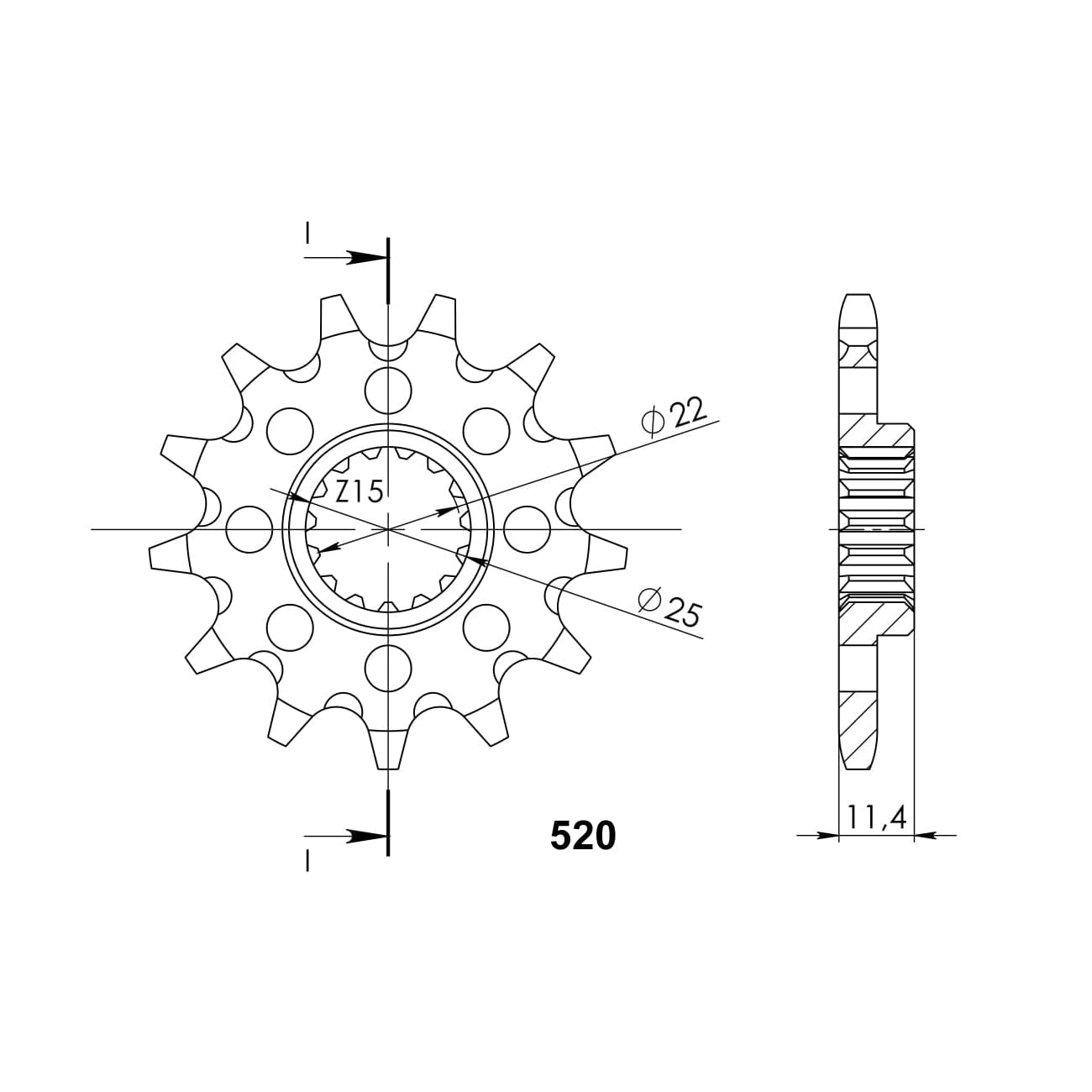 Supersprox Front MX Grooved CST-1902:14 CST4065 Sprocket JTF1902 - Image 1