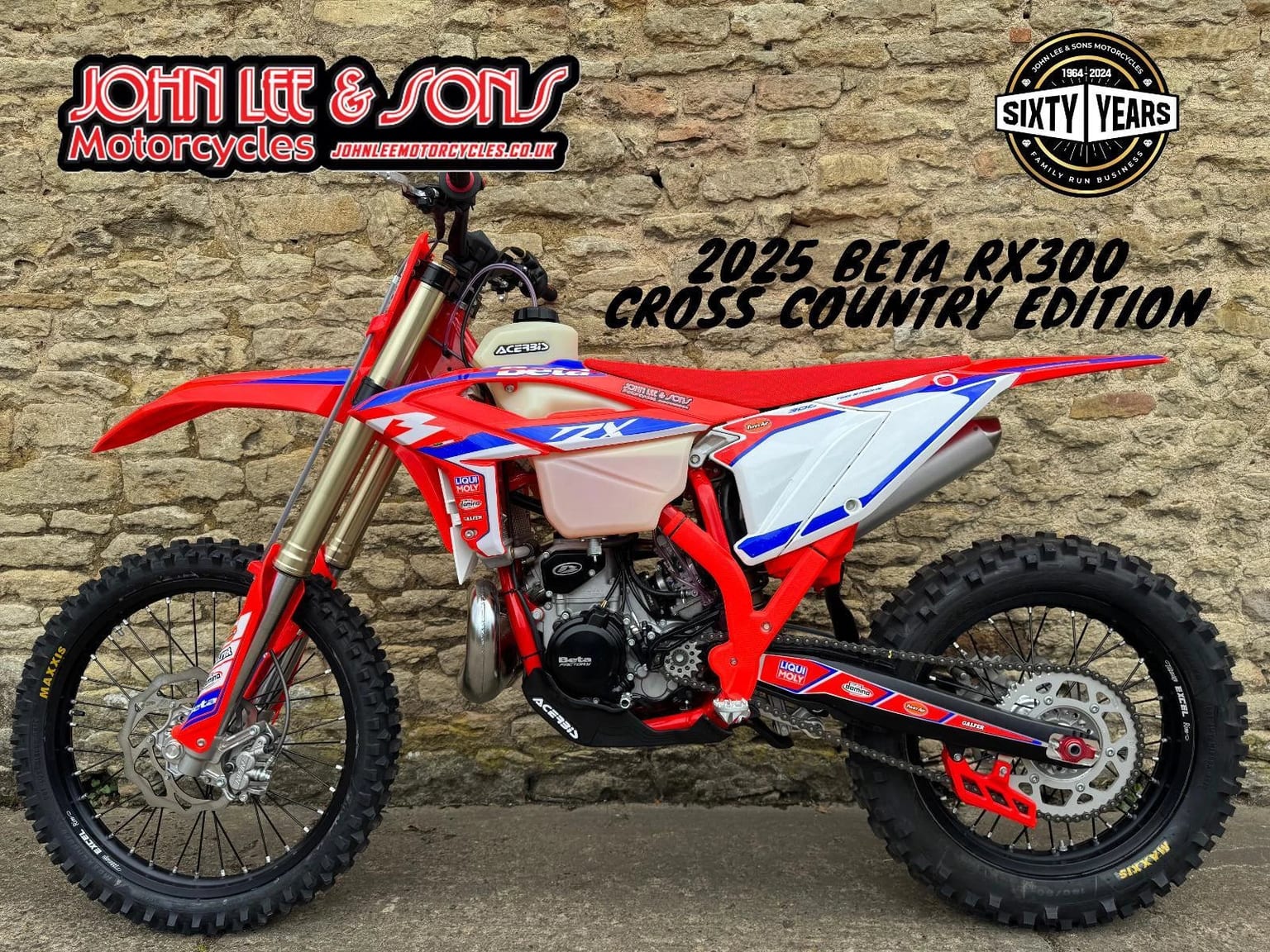 Beta RX300 2T Motocross Bike / Cross Country, 2025 Model, Cross Country Ready - Image 2