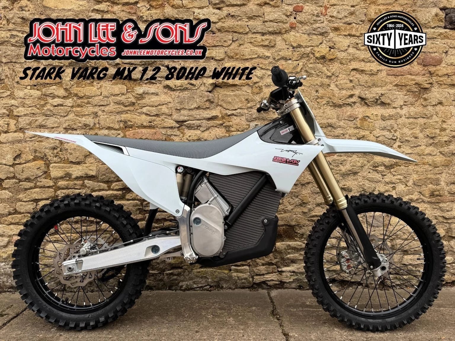 Stark Varg MX 1.2 Motocross Bike 80HP, White, New 2026 Model, In Stock & Ready - Image 1