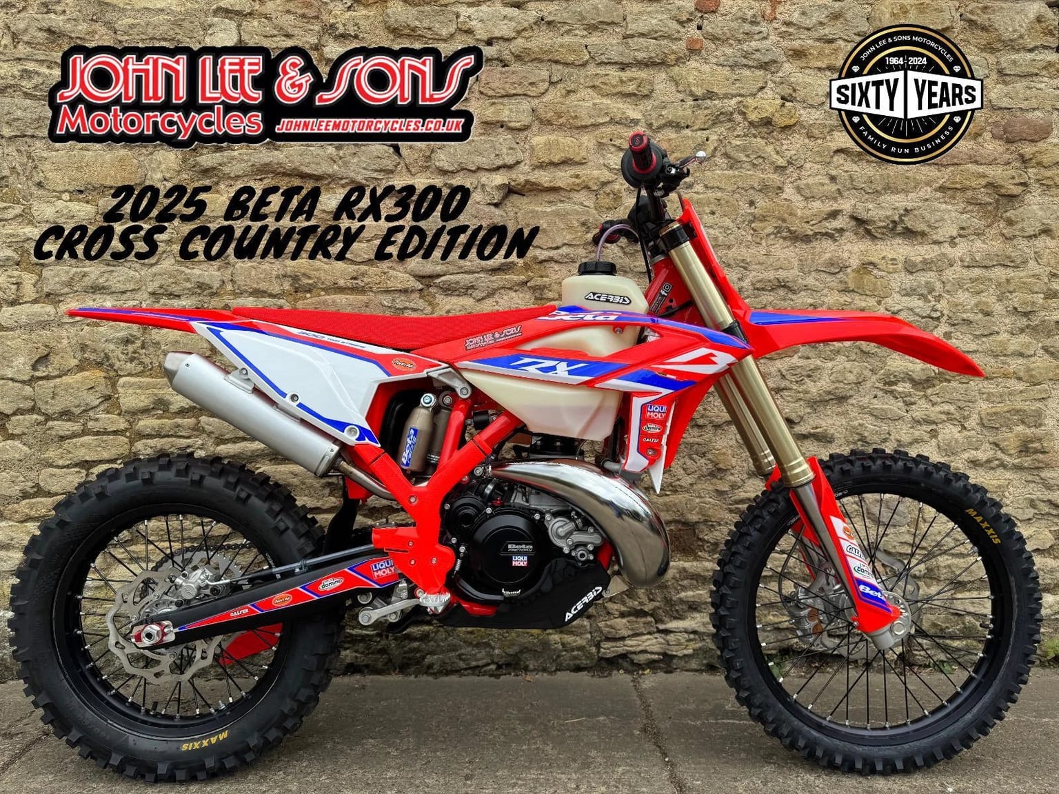 Beta RX300 2T Motocross Bike / Cross Country, 2025 Model, Cross Country Ready - Image 1