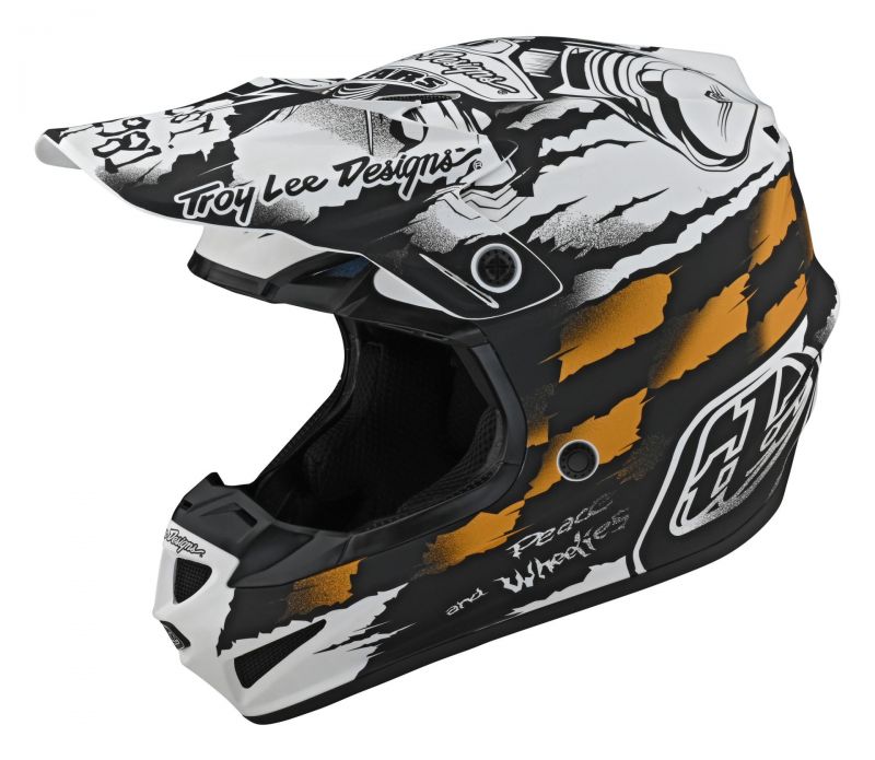 SE4 POLY HELMET STRIKEWHITE GOLD TROY LEE DESIGNS John Lee